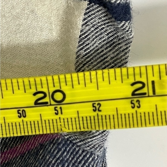 Falls Creek sz lg shirt button down in blue and white plaid - Picture 4 of 14